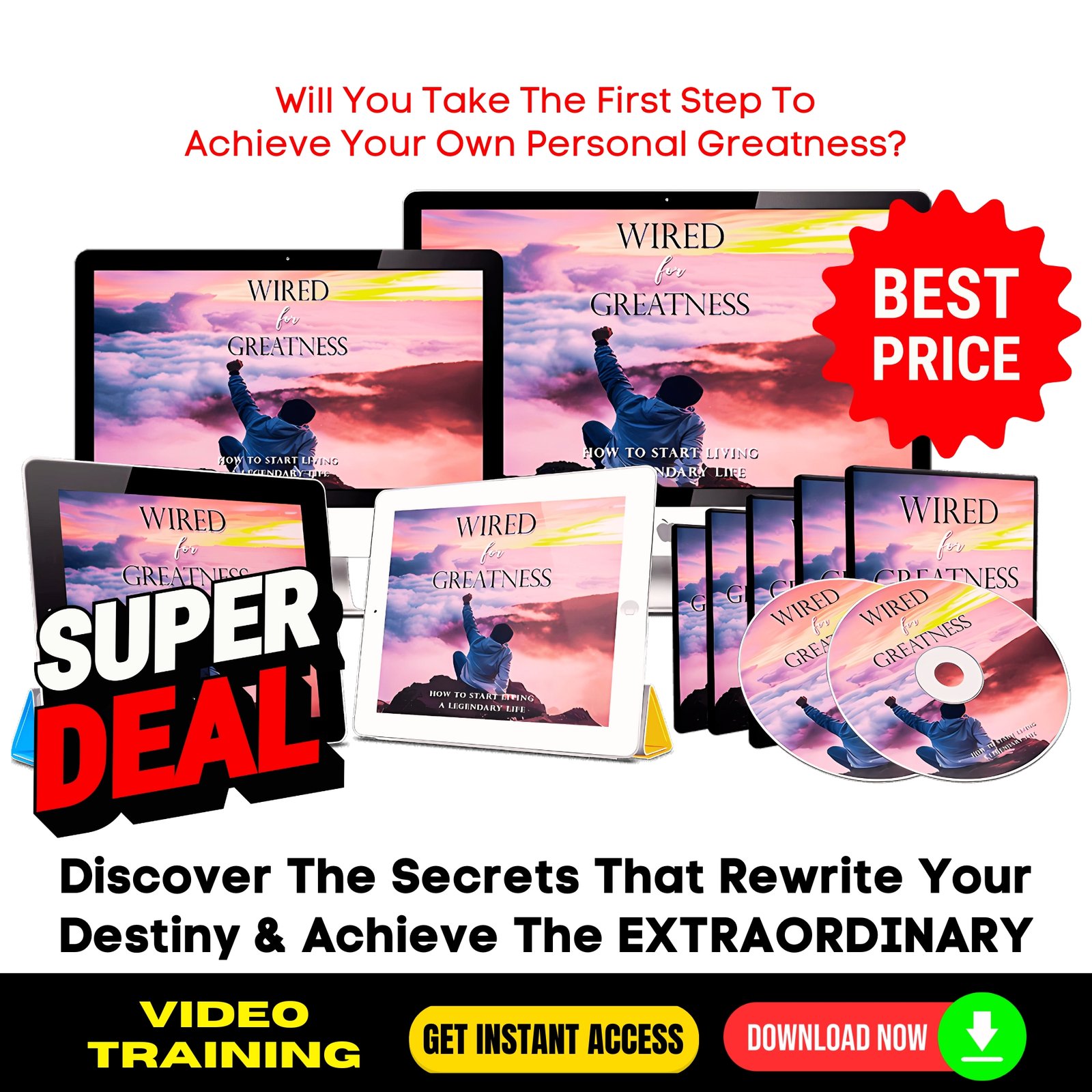 Wired For Greatness Upgrade Package - Video Course